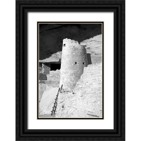 Cliff Palace Detail II BW Black Ornate Wood Framed Art Print with Double Matting by Taylor, Douglas