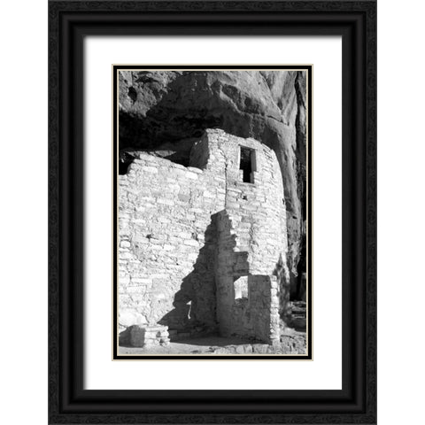 Cliff Palace Detail III BW Black Ornate Wood Framed Art Print with Double Matting by Taylor, Douglas