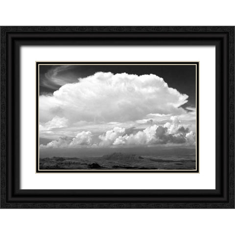Sunday Morning Storm BW Black Ornate Wood Framed Art Print with Double Matting by Taylor, Douglas