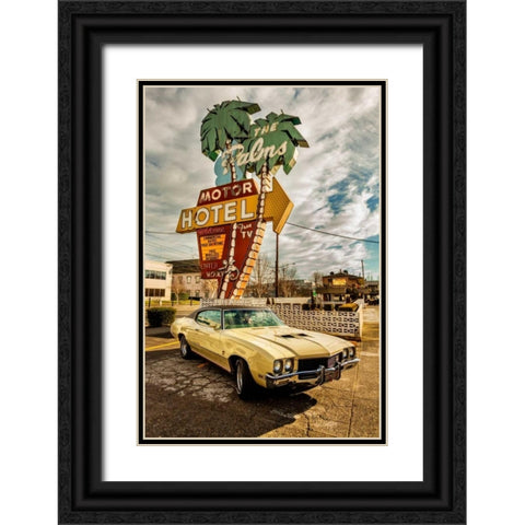 Vintage Car II Black Ornate Wood Framed Art Print with Double Matting by Clayton-Thompson, Philip