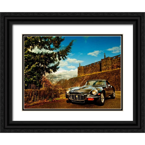 Vintage Car III Black Ornate Wood Framed Art Print with Double Matting by Clayton-Thompson, Philip