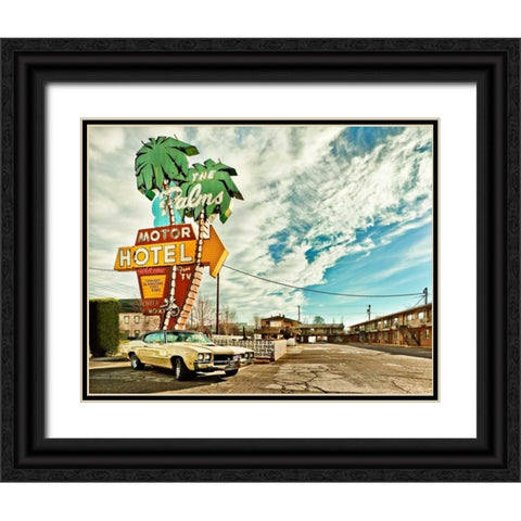 Vintage Car IV Black Ornate Wood Framed Art Print with Double Matting by Clayton-Thompson, Philip
