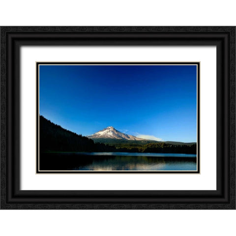 Trillium Lake II Black Ornate Wood Framed Art Print with Double Matting by Clayton-Thompson, Philip