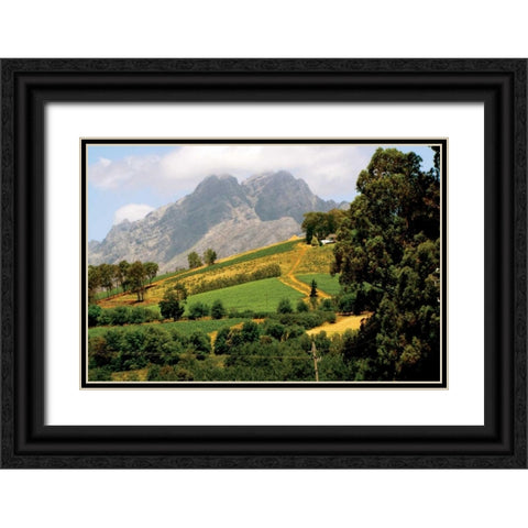Mountain Landscape Black Ornate Wood Framed Art Print with Double Matting by Underdahl, Dana