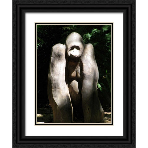 Wood Gorilla Black Ornate Wood Framed Art Print with Double Matting by Underdahl, Dana
