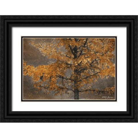 Tree Angel II Black Ornate Wood Framed Art Print with Double Matting by Geyman, Vitaly