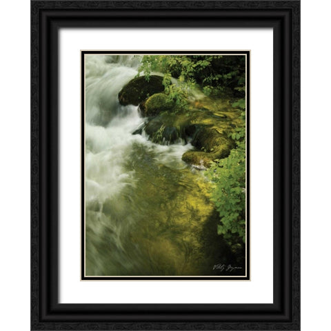 Soothing Waters IV Black Ornate Wood Framed Art Print with Double Matting by Geyman, Vitaly