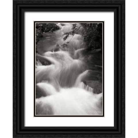 Flowing Waters I Black Ornate Wood Framed Art Print with Double Matting by Geyman, Vitaly