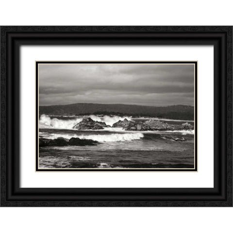 Ocean Fury I Black Ornate Wood Framed Art Print with Double Matting by Geyman, Vitaly