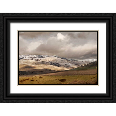 Mountain Serenity I Black Ornate Wood Framed Art Print with Double Matting by Geyman, Vitaly