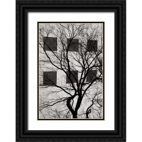 Cityscape I Black Ornate Wood Framed Art Print with Double Matting by Vitaly, Geyman