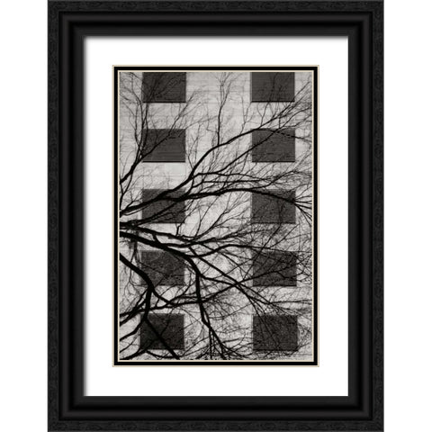 Cityscape II Black Ornate Wood Framed Art Print with Double Matting by Vitaly, Geyman