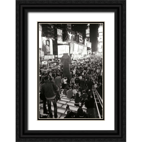 Time Square Vibe Black Ornate Wood Framed Art Print with Double Matting by Vitaly, Geyman