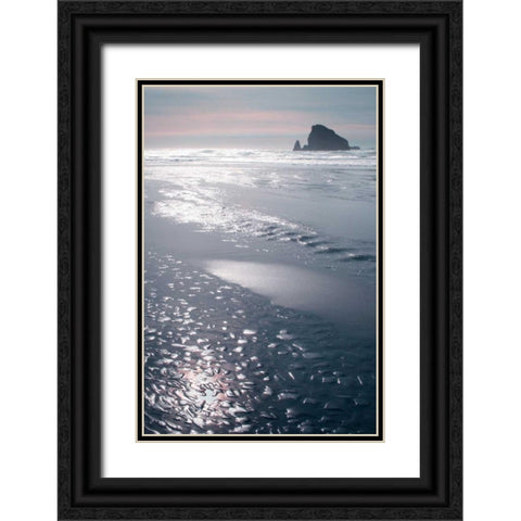 Seashore Serenity I Black Ornate Wood Framed Art Print with Double Matting by Geyman, Vitaly