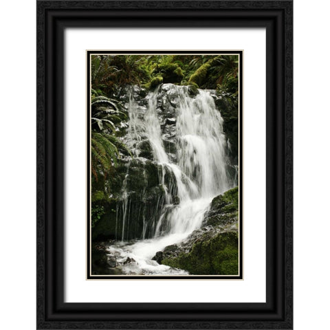 Waterfall I Black Ornate Wood Framed Art Print with Double Matting by Geyman, Vitaly