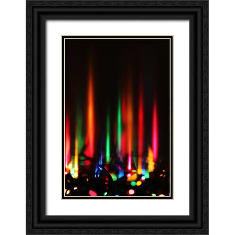 Reflections II Black Ornate Wood Framed Art Print with Double Matting by White, Leesa
