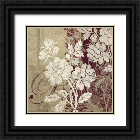 Argento II Black Ornate Wood Framed Art Print with Double Matting by Studio 2