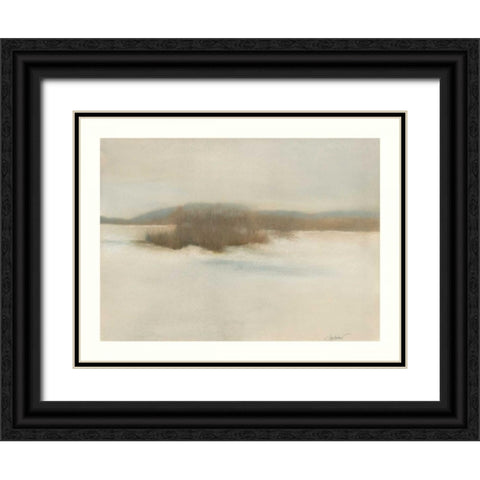 Winter Willows Black Ornate Wood Framed Art Print with Double Matting by Sheler, Sammy