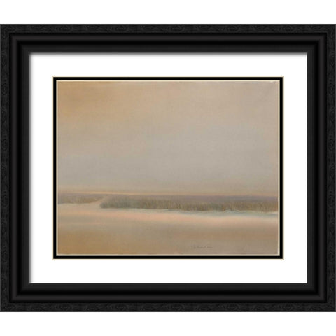 Evening Marsh Black Ornate Wood Framed Art Print with Double Matting by Sheler, Sammy