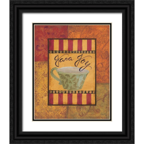 Java Joy Black Ornate Wood Framed Art Print with Double Matting by Smith, Pamela