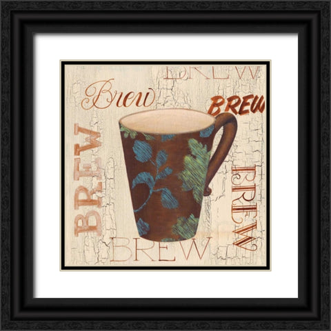 Morning Coffee IV Black Ornate Wood Framed Art Print with Double Matting by Smith, Pamela