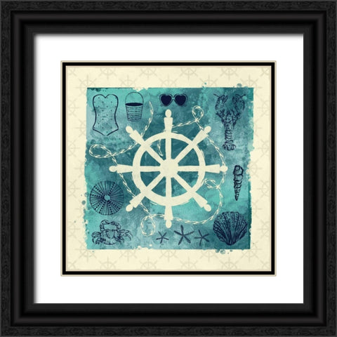 Anchor in Love II Black Ornate Wood Framed Art Print with Double Matting by Sta Teresa, Ashley