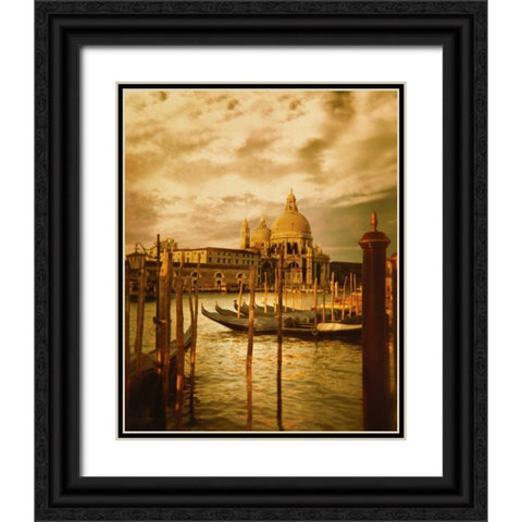 Venezia Sunset II Black Ornate Wood Framed Art Print with Double Matting by Clayton-Thompson, Philip