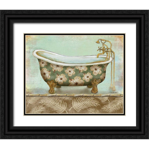 Tropical Bath II Black Ornate Wood Framed Art Print with Double Matting by Williams, Todd