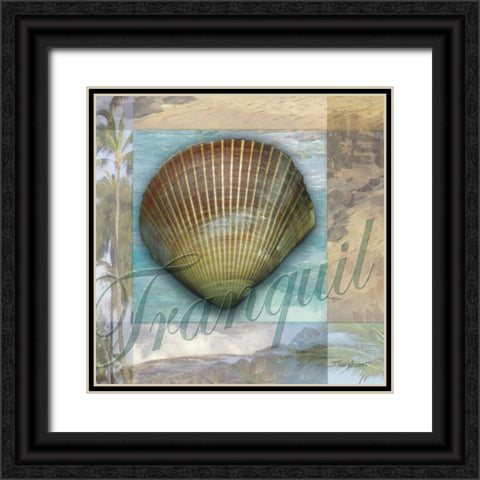 Tranquil Shell Black Ornate Wood Framed Art Print with Double Matting by Williams, Todd