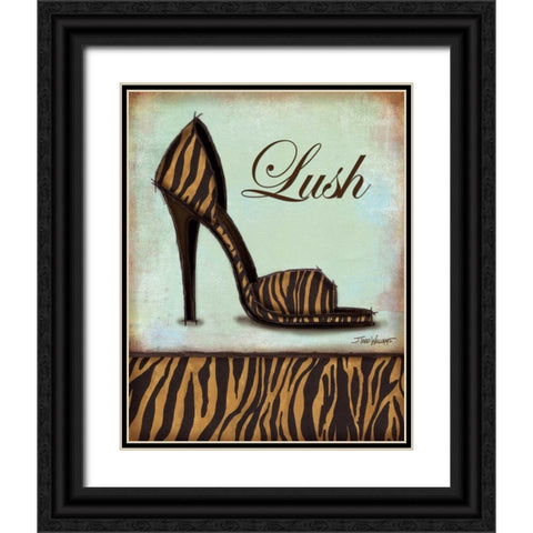 Tiger Shoe Black Ornate Wood Framed Art Print with Double Matting by Williams, Todd