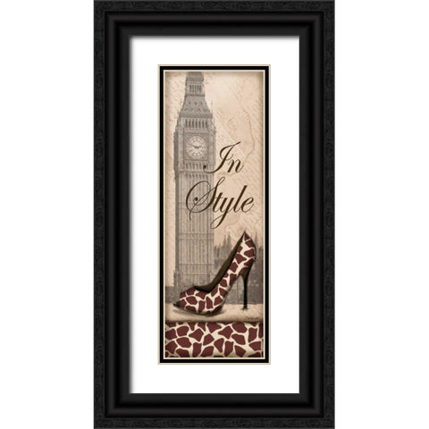Travel in Style II Black Ornate Wood Framed Art Print with Double Matting by Williams, Todd