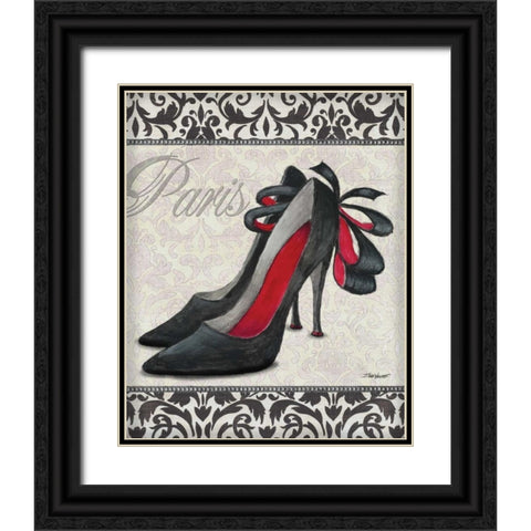 Classy Shoes II Black Ornate Wood Framed Art Print with Double Matting by Williams, Todd