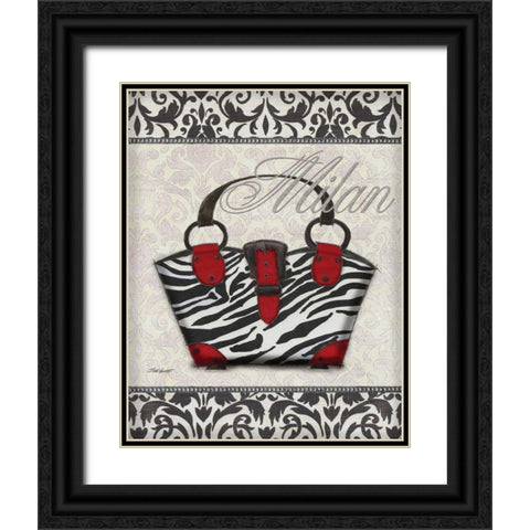 Classy Purse I Black Ornate Wood Framed Art Print with Double Matting by Williams, Todd