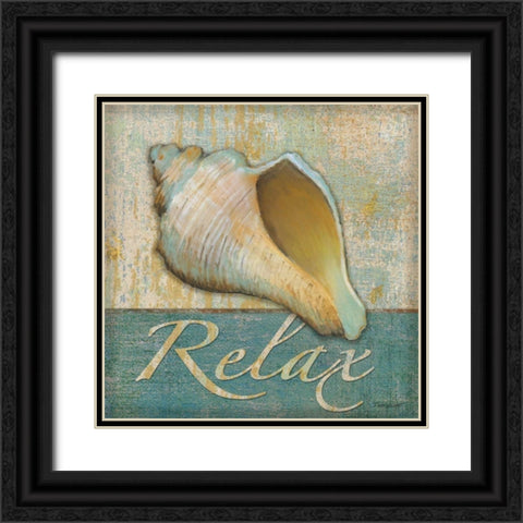 Relax Black Ornate Wood Framed Art Print with Double Matting by Williams, Todd