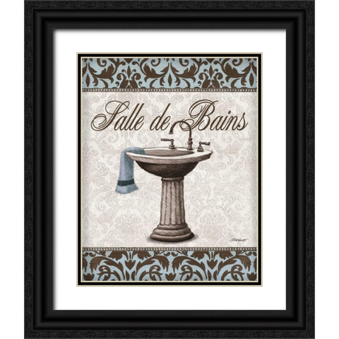 Vintage Sink Black Ornate Wood Framed Art Print with Double Matting by Williams, Todd