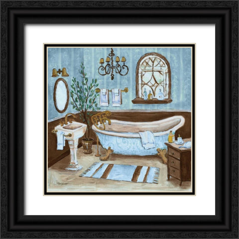 Tranquil Bath II Black Ornate Wood Framed Art Print with Double Matting by Williams, Todd