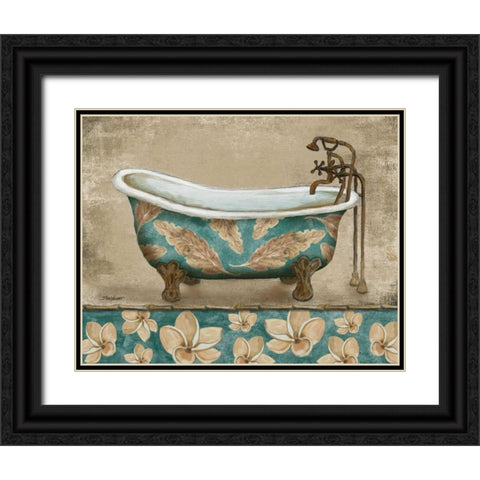 Tropical Bathtub I Black Ornate Wood Framed Art Print with Double Matting by Williams, Todd