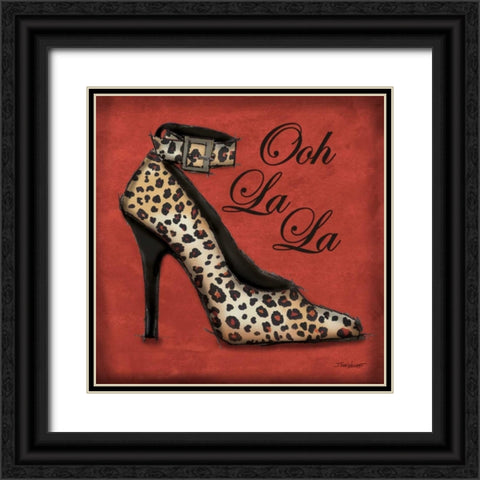 Safari Shoe I Black Ornate Wood Framed Art Print with Double Matting by Williams, Todd