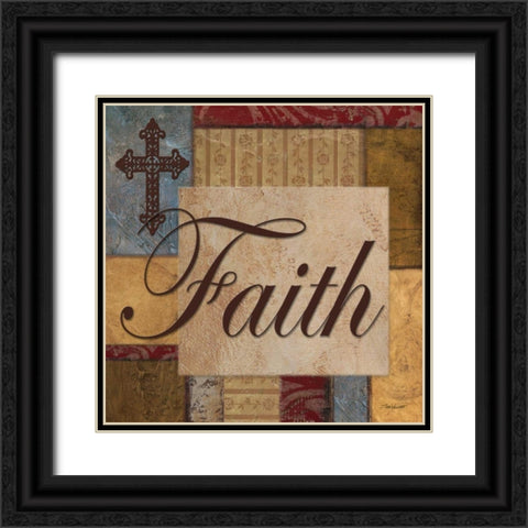 Faith Black Ornate Wood Framed Art Print with Double Matting by Williams, Todd