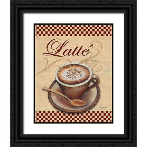 Cafe Latte Black Ornate Wood Framed Art Print with Double Matting by Williams, Todd