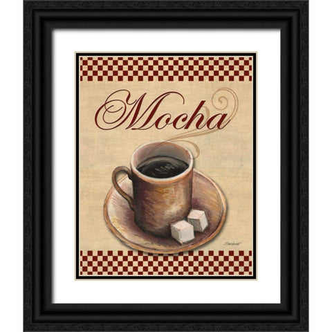 Cafe Mocha Black Ornate Wood Framed Art Print with Double Matting by Williams, Todd