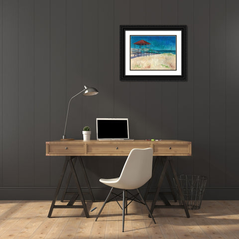 Coastal Black Ornate Wood Framed Art Print with Double Matting by Williams, Todd