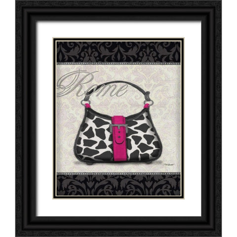 Pink Purse II Black Ornate Wood Framed Art Print with Double Matting by Williams, Todd