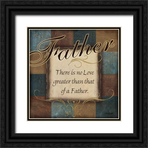 Father Black Ornate Wood Framed Art Print with Double Matting by Williams, Todd