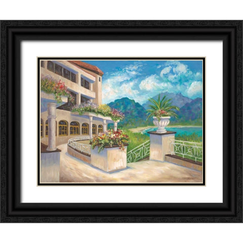 Room With a View Black Ornate Wood Framed Art Print with Double Matting by Williams, Todd