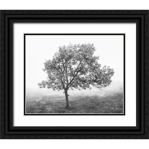 Burning Oak I Black Ornate Wood Framed Art Print with Double Matting by Geyman, Vitaly