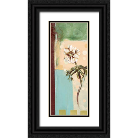 Floral Splendor I Black Ornate Wood Framed Art Print with Double Matting by Werbelow, Selina
