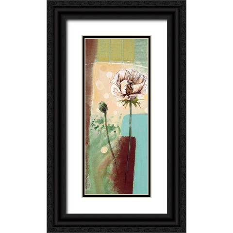 Floral Splendor IV Black Ornate Wood Framed Art Print with Double Matting by Werbelow, Selina