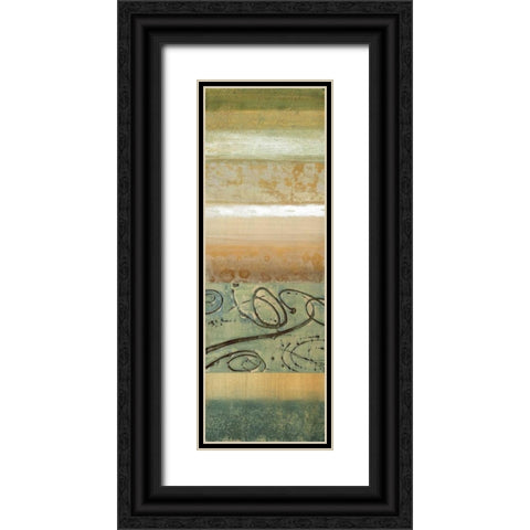 Blue Mood I Black Ornate Wood Framed Art Print with Double Matting by Werbelow, Selina