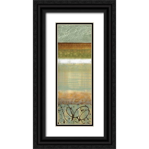 Blue Mood II Black Ornate Wood Framed Art Print with Double Matting by Werbelow, Selina